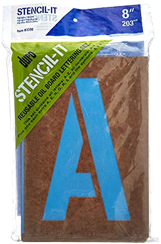 Duro by Graphic Products Stencil-It Oil Board Stencil Set, 8
