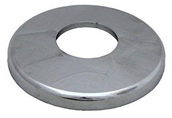 Custom Molded Products Escutcheon Plate, CMP, 1.90 od Rail, 5 Dia, Chrome