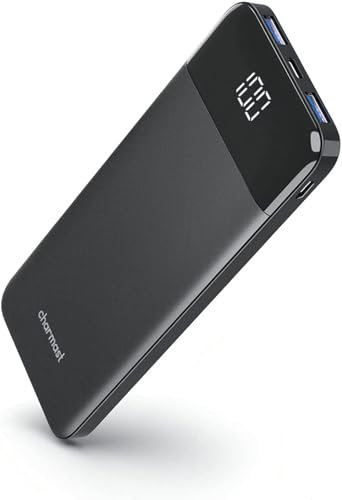 Power Bank Slim,10400mah Batería Externa Cargador Portátil Carga Rápida 20W Bateria Portatil USB C con Led Dispaly Compatible con iPhone 12 13,Samsung,Smartphones