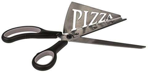 MIK Funshopping Roulette à pizza avec pelle à pizza, ciseaux de cuisine en acier inoxydable, passe au lave-vaisselle