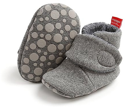 Babyschuhe Winterschuhe Baby Stiefel Krabbelschuhe Weiche Sohle Warme Booties Neugeborenen Lauflernschuhe Kuschelige Fleece-Stiefel mit rutschfestem Boden Stiefel für Kleinkinder