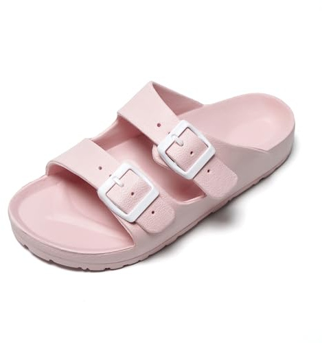 JOMIX Ciabatte Donna Estive Comode Ciabatte Mare Donna Ciabatte Gomma Donna Casa Piscina Spiaggia SD2211 (D rosa, 38)