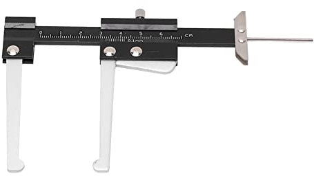 Bremsscheiben-Tiefenmessschieber, metrischer Messschieber 0-60 mm Reifenprofiltiefenmesser 0,1 mm Genauigkeit, tragbarer Bremsscheiben-Tiefenmesser