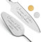 SMARTEON Tortenheber inkl. Tortenmesser im Set mit persönlicher Gravur als Geschenk zur Hochzeit, Jahrestag, Geburtstag - Hochzeitsgeschenke für Brautpaare - Silberfarbenes Set in Geschenkbox