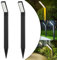 WAFTING Solarlampen für Außen Garten, 2 Wasserdichte Solar-Gehwegleuchtens, 3 Lichtmodi, Auto Arbeiten, Aluminium-Solar-Landschaftsleuchten für Garten, Deck, Rasen, Hof, Weg, Einfahrt