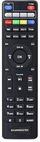 Telecomando Infrarossi Universale 2in 1 per Decoder SHUNWEIQTEK Q265MINI, Q265Plus, Q265Max, Q265+, Compatibile con tutti i decoder di marca SHUNWEIQTEK
