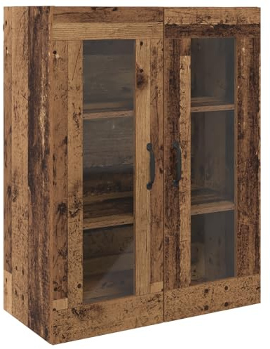 vidaXL Armario de Pared Colgante Marrón 69.5 x 34 x 90 cm, Amplio Espacio, Mueble Rectangular Moderno, aparador contemporáneo, estantería compacta, Organizador Minimalista