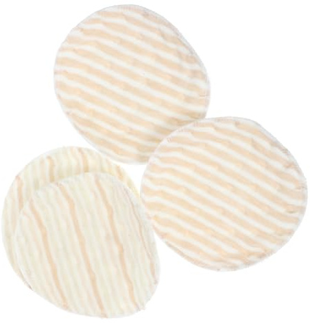 WEKADRIN 4pcs Washable Thickened Breast Pads for Women Reusable Cotton Nursing Pads Comfortable Design Lightweight Breastfeeding Accessories for Moms