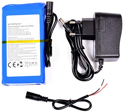 AFTERTECH Batteripaket 12V 7000mAh 7Ah 84wh uppladdningsbart litiumbatteri 3s1p 130x65x24mm F2D4