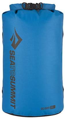 Sea to Summit Big River Dry Bag, Ultra-Durable Roll-Top Dry Storage, 35 Liter, Royal Blue