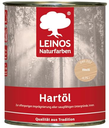 Leinos 240 hårdolja för inomhusbruk 202 vit 0,75 l