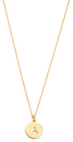 kate spade new york Gold-Tone Alphabet Pendant Necklace, 18