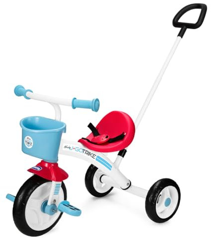 Chicco U-GO 2-in-1-Kinderdreirad, Dreirad für Mädchen und Kinder, mit höhenverstellbarem Griff, max. 20 kg, 18 Monate — 5 Jahre, Unisex-Farbe