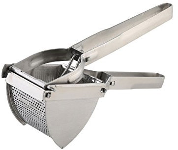 axentia Presse-purée en Argent, Robuste Panier à spätzle en Acier Inoxydable, Largeur : env. 85 mm