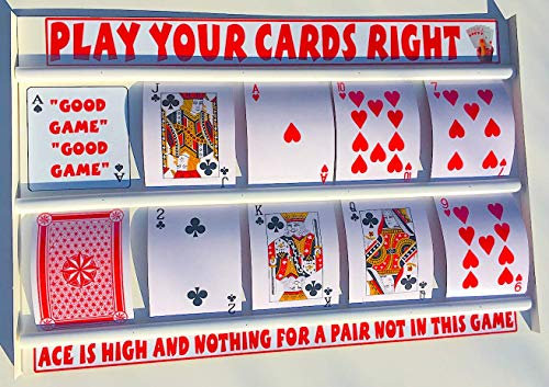 LARGE PLAY THOSE CARDS RIGHT FAMILY/PUB/HIGHER LOWER FUN GAME WITH LARGE PLAYING CARDS (A SOCIALLY DISTANCED FAMILY GAME)