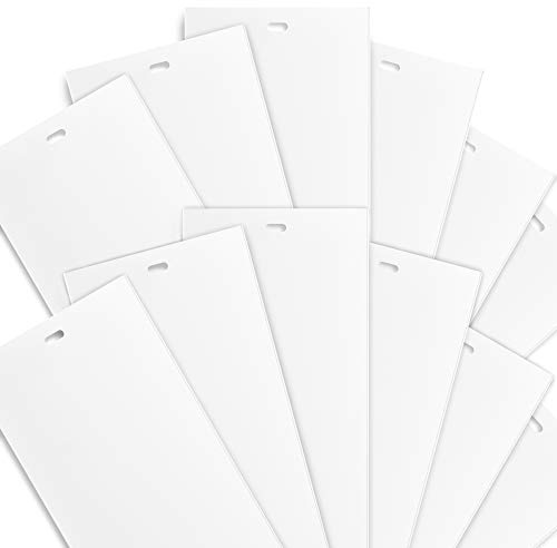 DALIX White Vertical Replacement Blinds Slats Sliding Door Window Patio (12 Pack)