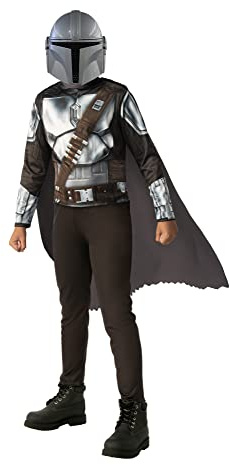 Rubies Star Wars Officiel - Déguisement Classique The Mandalorian pour Enfant Taille 9-10 Ans