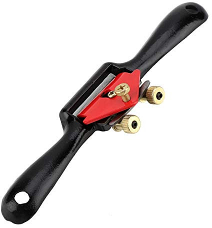 9 / 215Mm Main Réglable, Rabot Rabot Bord Rabot Parlé Rasage Manuel Travail du Bois Outil À Main avec base plate et lame en métal, pour l'artisanat du bois, le travail et les outils à main (noir)