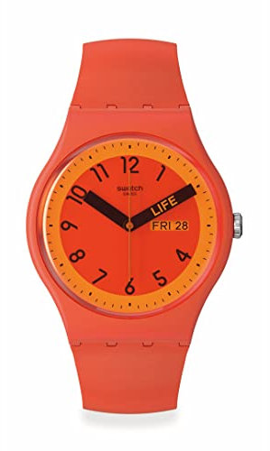 Swatch Men's Analog-Digital Automatic Uhr mit Armband SO29R705