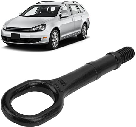 Gancio di Traino per Auto Nero, 1T0 805 615 A ​​Gancio di Traino Gancio per Paraurti Anello per Rimorchio per Paraurti in Metallo Strumenti per Rimorchio per Carichi Pesanti per