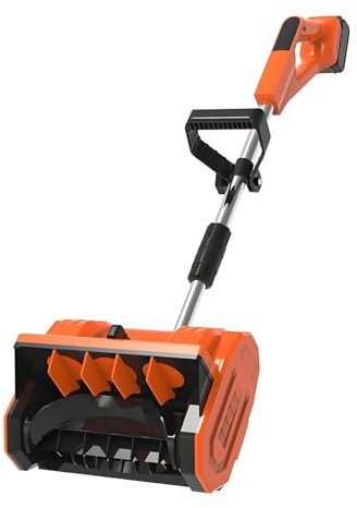 Spazzaneve Senza Spazzole, Soffiatore Di Neve a Batteria Potente con Distanza Di Lancio Di 26 Piedi, Pala Da Neve a Batteria per La Rimozione Della Neve Invernale Dal Vialetto(One Battery)