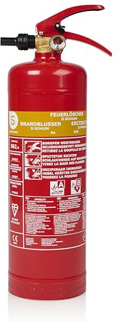 Smartwares Extincteur Mousse - 2 L - pour Feux AB - Adapté pour Bureaux et domiciles - Support Inclus - FEX-15226