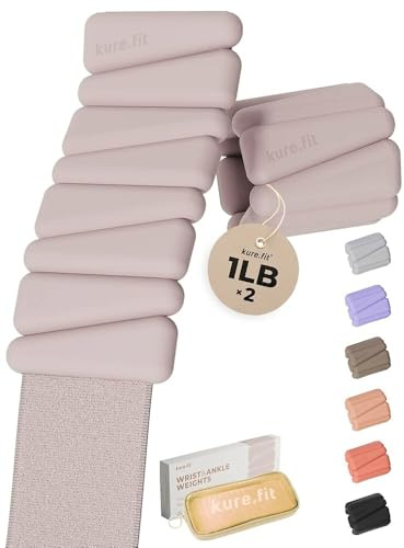 Pilates Wrist & Ankle Weights | Adjustable Weighted Bangles | 1LB/2LB Each