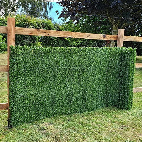 Artificial Conifer Hedge Plastic Privacy Screening Garden Fence 1.5m High x 3m Long (4ft 11 x 9ft 10)