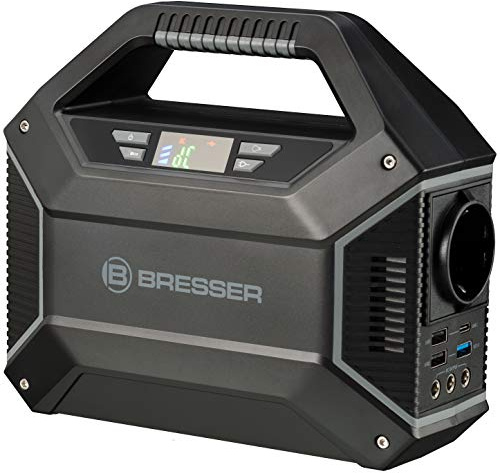 Bresser Mobile Power Station 100 Watt Power Bank for Telescopes or Other Electronic Devices with 3x USB and 1x 230 Volt Connection