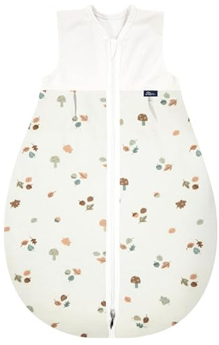 Alvi Schlafsack Baby Mäxchen light, ärmellos, TOG 0,5 | Leichter Sommerschlafsack für Jungen & Mädchen, 100% Baumwolle, atmungsaktiv & waschbar