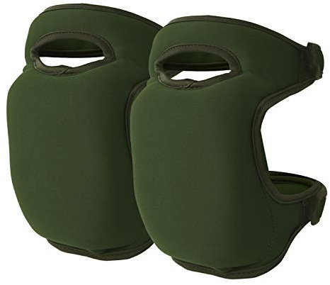 AfinderDE Erwachsene Garten-Knieschoner Ultra Dicke Weiche Schwamm Knieschützer komfortabel Kniepolster Kniebandage mit Klettverschluss für Gartenarbeiten Autoreparatur Hausarbeiten Reiniger, Grün