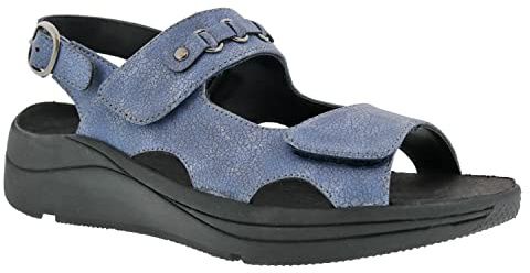 Drew Selina - Sandalias terapéuticas cómodas con para mujer, Azul, 38 EU Ancho