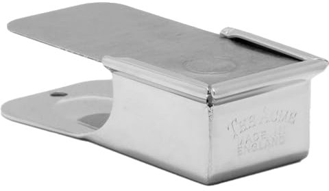 ACME Clicker No. 470 mit Lederband | Klicker für Hundetraining | Auch für Kommunikation mit Delfinen geeignet (vernickelt)