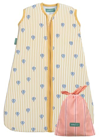 molis&co. Baby-Schlafsack. 0.5 TOG. Ideal für den Sommer. 100% Baumwolle (Oeko-TEX 100). (Balloons, 18-36 Monat)