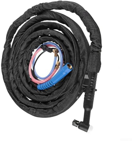 Kit torcia TIG per saldatura con cavo da 4 m, torcia ergonomica WP18 raffreddata ad acqua per saldatori TIG WP18, per progetti di saldatura accurati