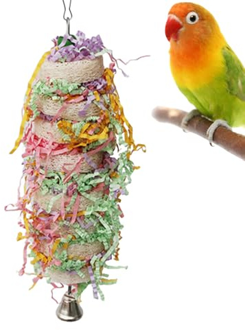 Genérico Juguetes de Forrajeo para Loros - Juego de Forrajeo y Desgarre para Aves - De Jaula para s,para Periquitos Agapornis Cacatúa y Más