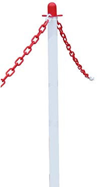 Faithfull FAICHPOSTWH Plastic Post for Chain - White