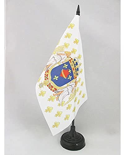 AZ FLAG Bordsflagga Konungariket Frankrike änglar Heliga hjärta 21x14 cm