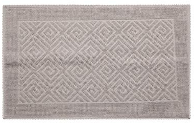 Cotton Royal - Tappeto a forma di sarda, 120 x 180 cm, in tessuto jacquard per bagno, cucina, soggiorno, camera da letto, cucina, modello Labyrinto (ecru, 120 x 180 cm)