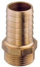 Nautica DDR srl Raccord de Tuyau mâle approuvé RINA - Laiton - Raccords hydrauliques - Plomberie Nautique de Jardinage (1 1/4X35)