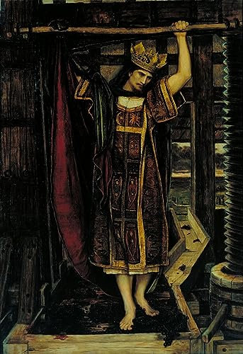 TVLAR De Célèbres Tableaux Toile avec Image Imprimer Affiche le pressoir à vin par Roddam Spencer Stanhope Pour la Décoration du Salon 60x90cm