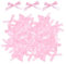 200 fiocchi rosa, mini fiocchi, fiocchi colorati, fiocchi colorati su entrambi i lati, fiocchi di colore satinato, 4 cm, decorazioni fai da te per matrimoni, decorazioni regalo