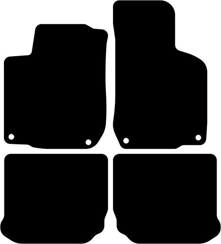 Kovvar Fußmatten passend für Volkswagen Golf 4 1997-2003 Passend zur Ausführung: 3/5 Türen/Variant | Befestigungssystem: Clips (mit ovaler Öse) mit Schraube | Qualität: Basic