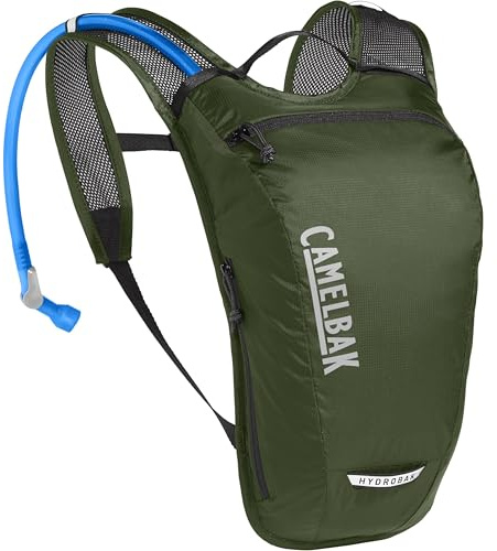 CamelBak Hydrobak Light Hydration Pack - Kompaktes und leichtes Design mit 2,5 l Getriebekapazität, 1,5 l Crux Reservoir, atmungsaktivem Air-Mesh-Rückenteil und reflektierenden Akzenten