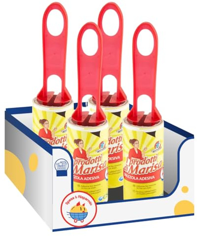 Spazzola adesiva per peli e pelucchi – Rullo levapelucchi riutilizzabile kit con Spugna Brandizzata SPESA & RISPARMIO Inclusa – Variazioni 4/8/12 Pezzi (4)