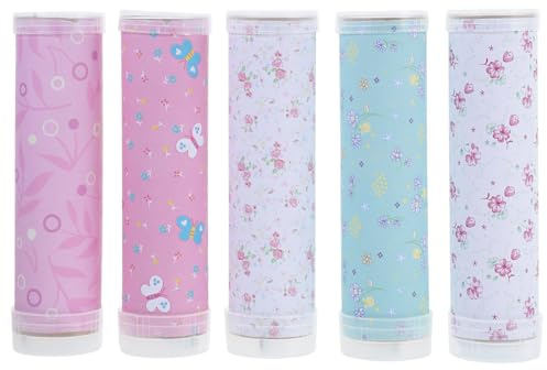 Gadpiparty 5 Sets Handmade DIY Kaleidoscope Material Kits for Kids - Educational Craft Bags for Creative Learning and Parent-Child Activities - Ideal for Home and Party Use