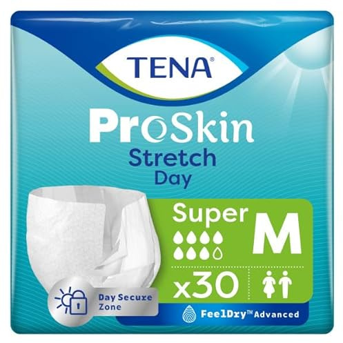 TENA ProSkin Stretch Pull-Up Briefs, Day, Medium | 1 Pack of 30