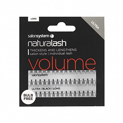 Salon System Individual Bulb Free Ultra Black Long Lashes