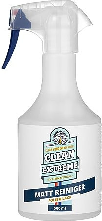 CLEANEXTREME Auto Mattlack Reiniger 500 ml - Spray zum intensiven Reinigen von Autolack matt, Matt-Folie und matter Autosprühfolie. Waschen ohne Wasser