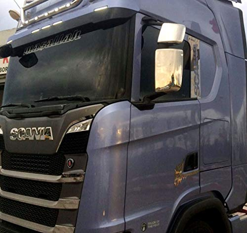24/7Auto Set di 4 protezioni in acciaio inox per Scania S 2016+ cromate lucide